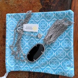 Kendra Scott rayne necklace black/silver